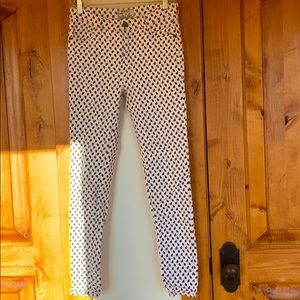 Free people white, black and red skinny jeans